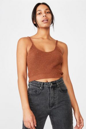 Cotton On Sweaters & Cardigans | Womens Take A Walk Cami Chocolate