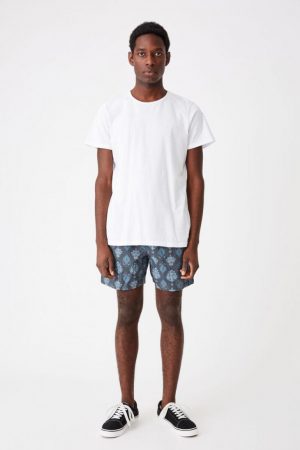Cotton On Swim Shorts | Mens Hoff Short Black/Blue Paisley